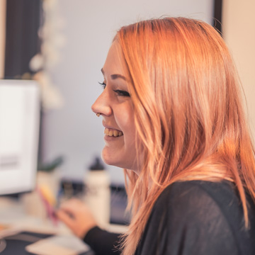 Johanna Kviberg är Frontend & UI/Grafisk design på Adaptive Media